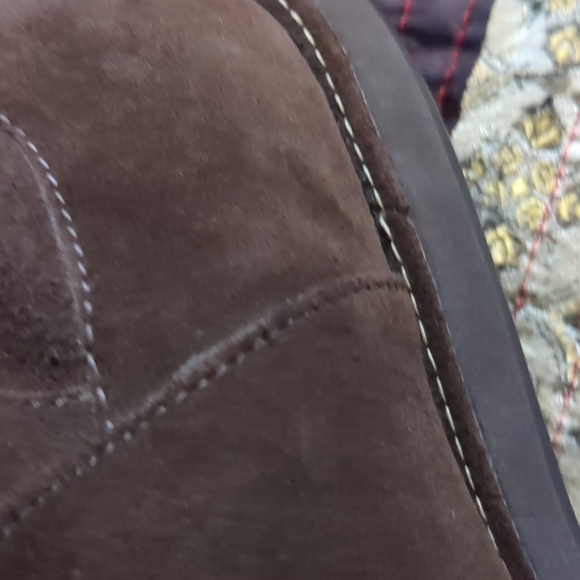 COLE HAAN* waterproof brown suede shearling tall winter boots size 7 rubber sole - Picture 17 of 17